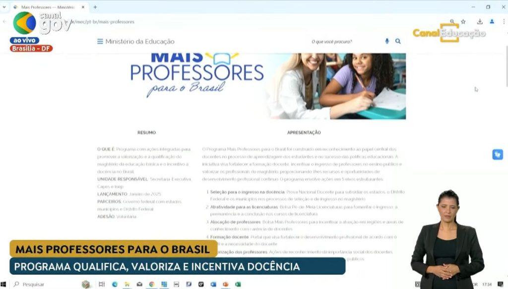 Programa mais professores brasil