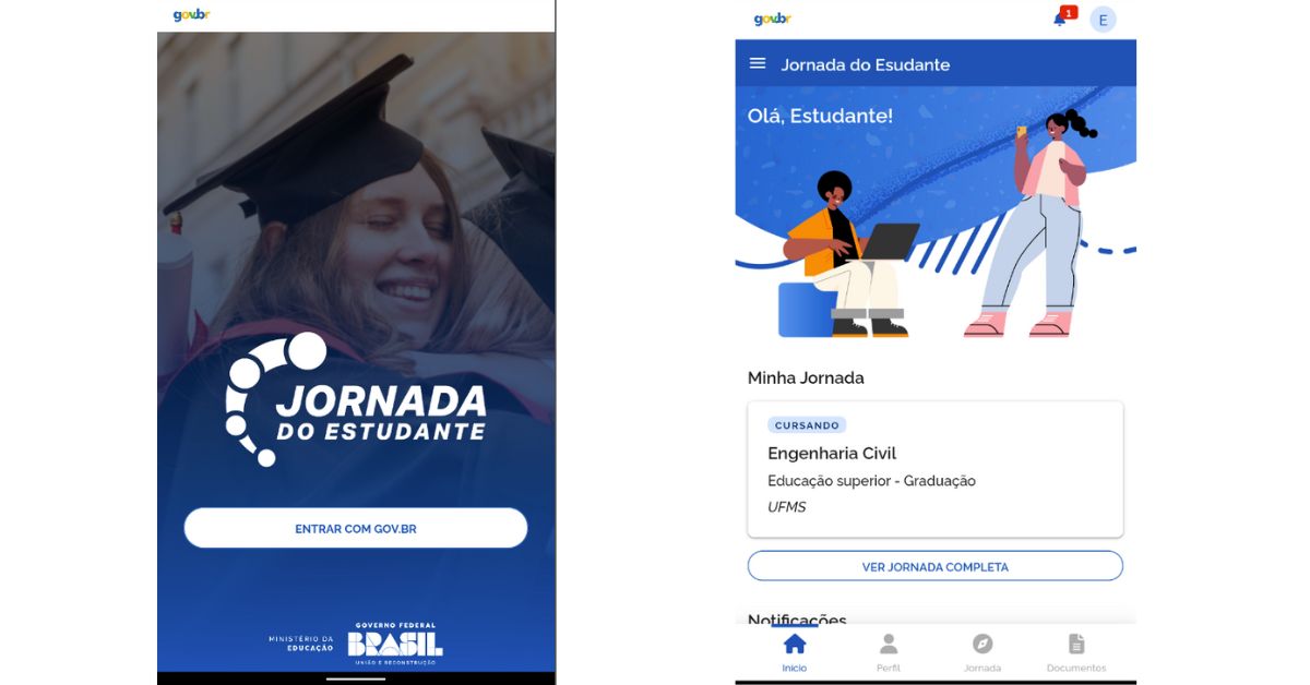 Aplicativo jornada do estudante