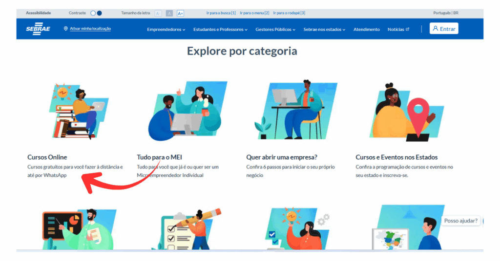 cursos gratuitos Sebrae