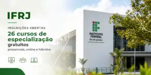 Instituto Federal RJ com cursos gratuitos em 2026