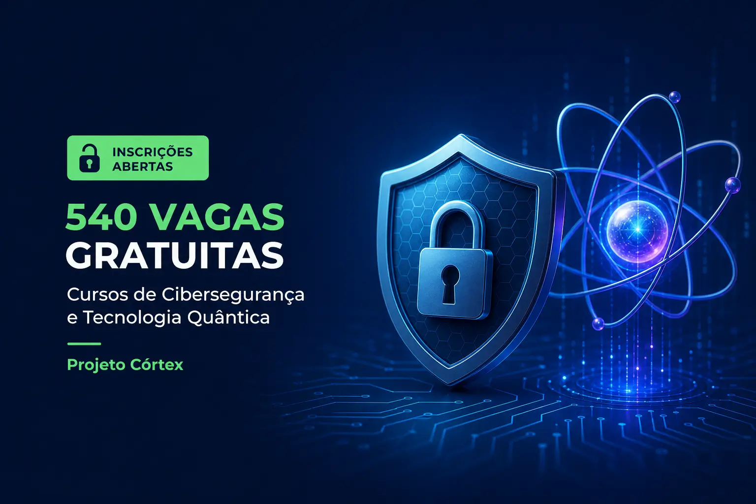 Cursos gratuitos de cibersegurança e tecnologia quântica 2026